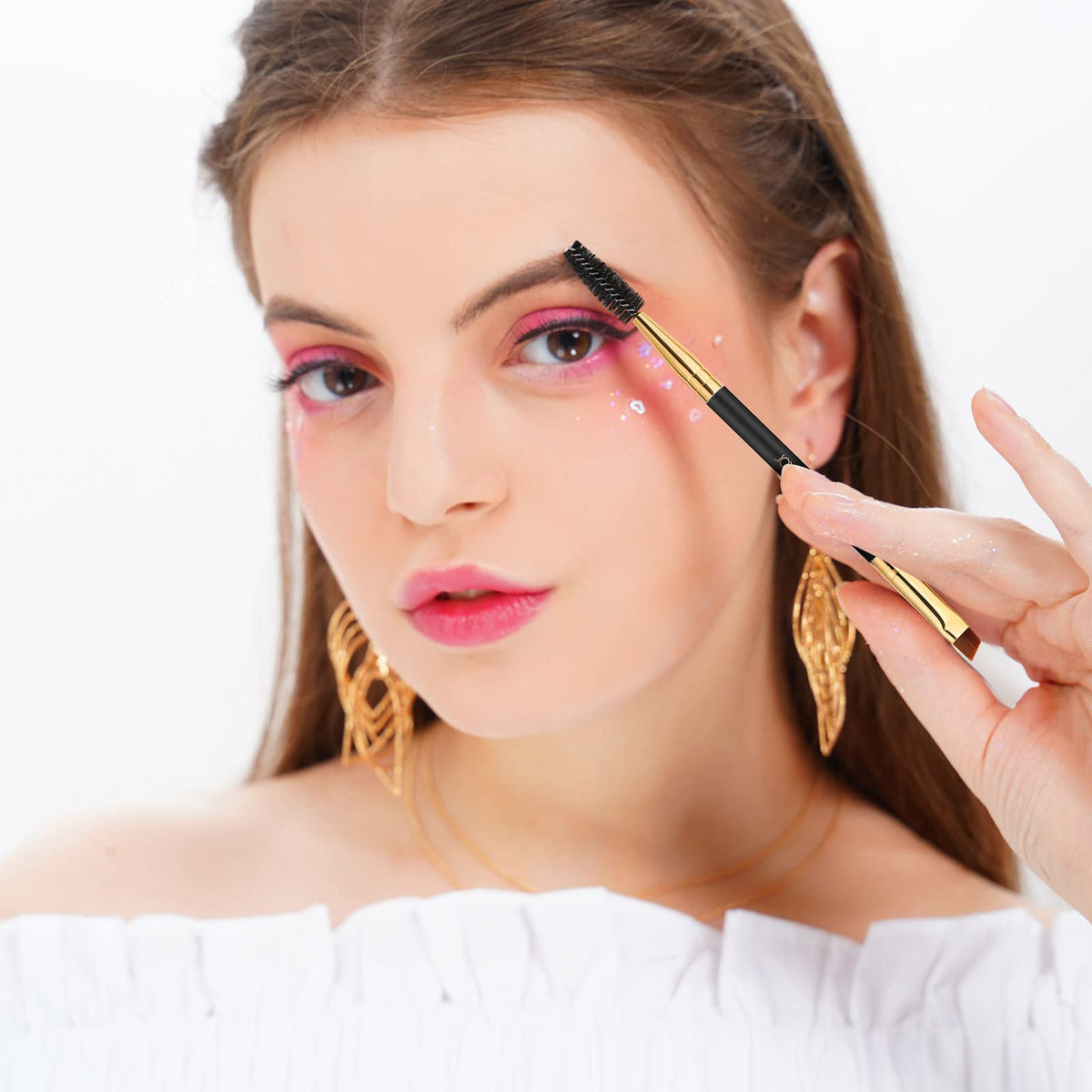Docolor Eyebrow Brush Duo packaging on a white background