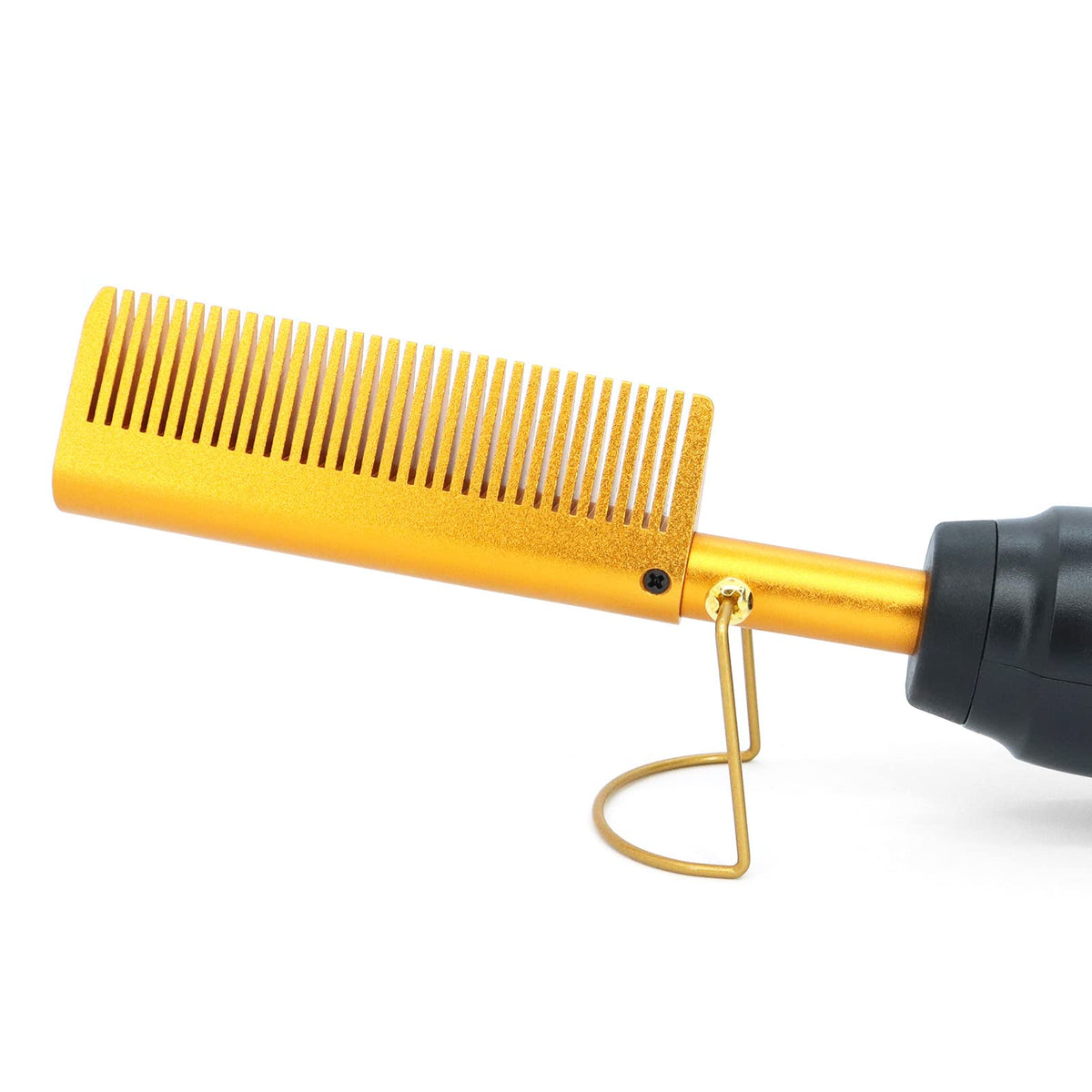 Dolahair Electric Hot Comb side view showing temperature settings