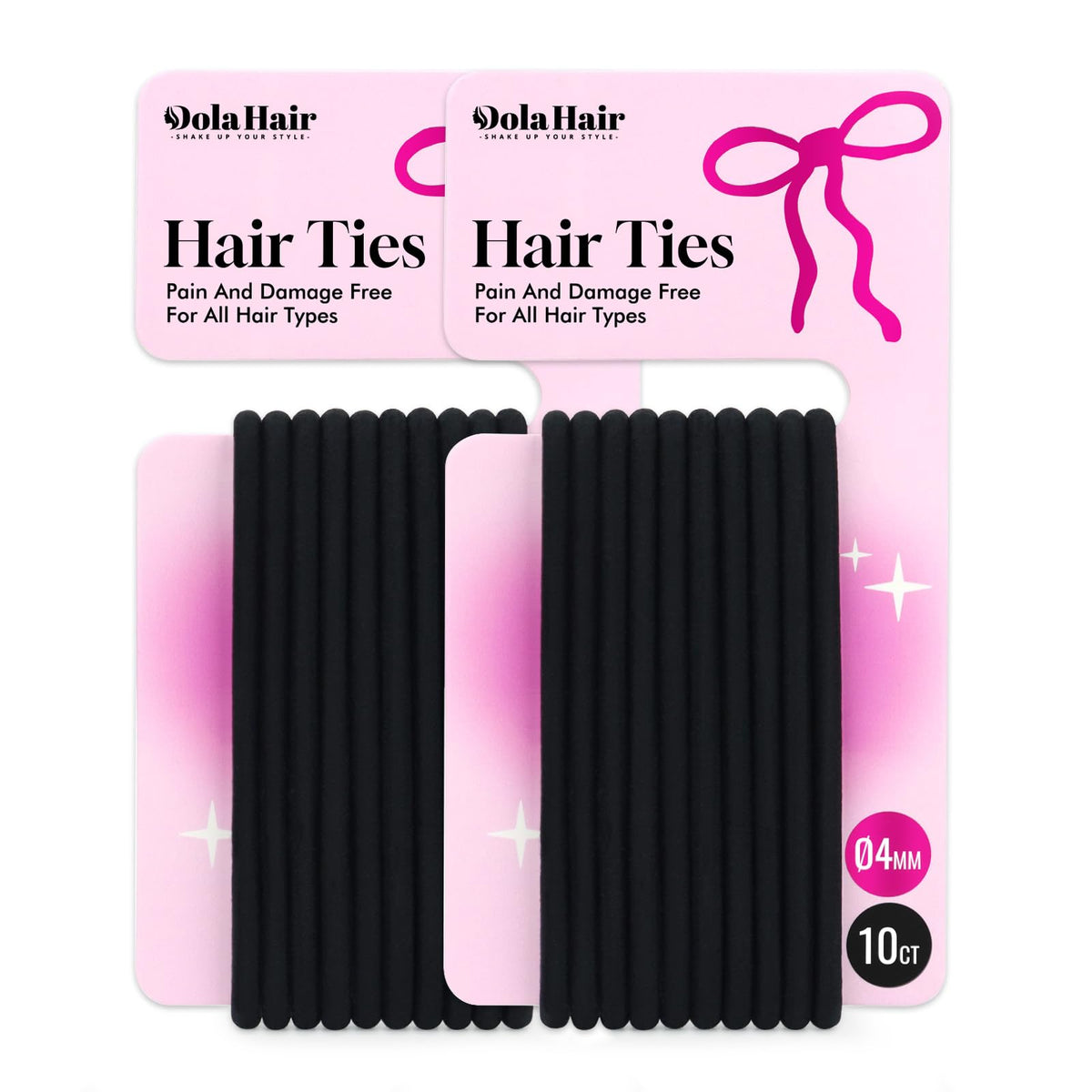 Dolahair Hair Wax Stick applied to hair for sleek styling