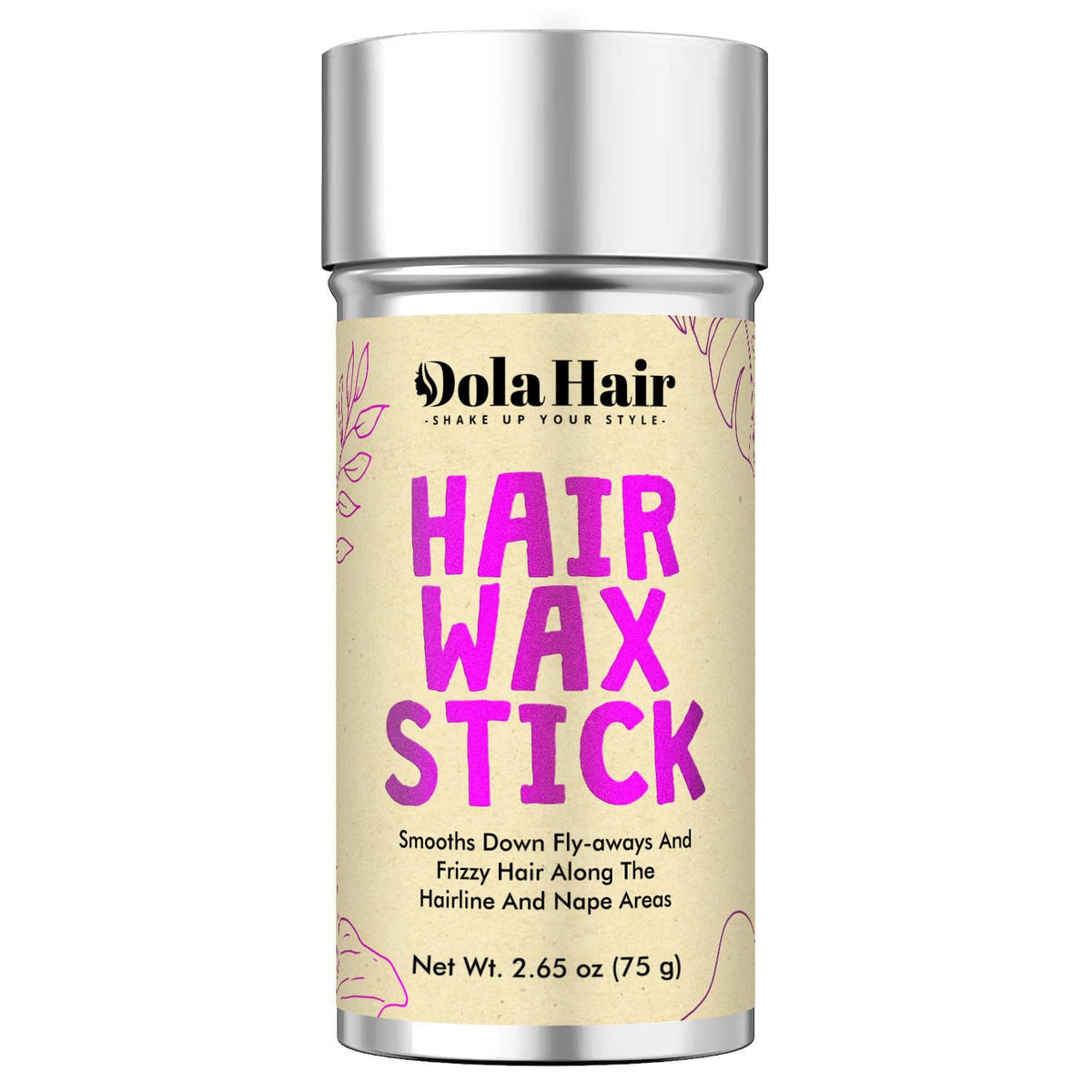 Dolahair Hair Wax Stick front view with cap off