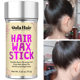 Dolahair Hair Wax Stick showing application on hair