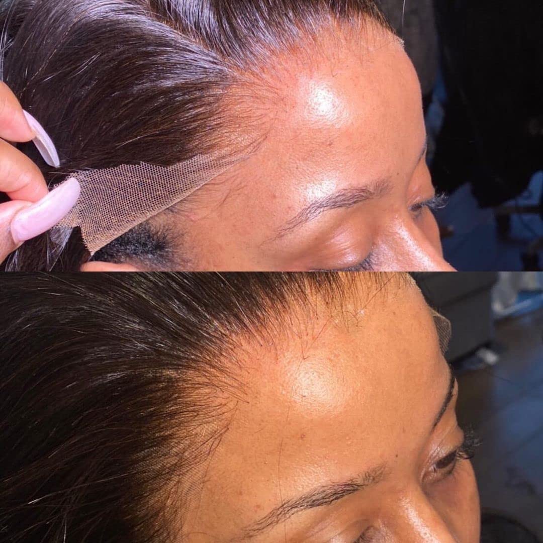 Dolahair Lace Glue applied on skin for testing
