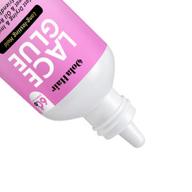Dolahair Lace Glue drying clear on skin