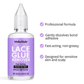 Dolahair Lace Glue drying clear on skin