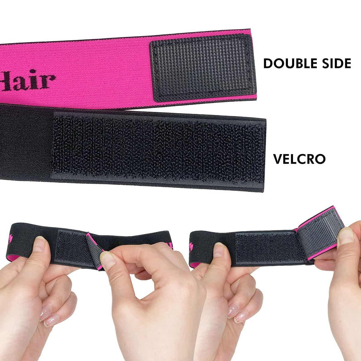 Dolahair lace glue showing invisible bonding effect