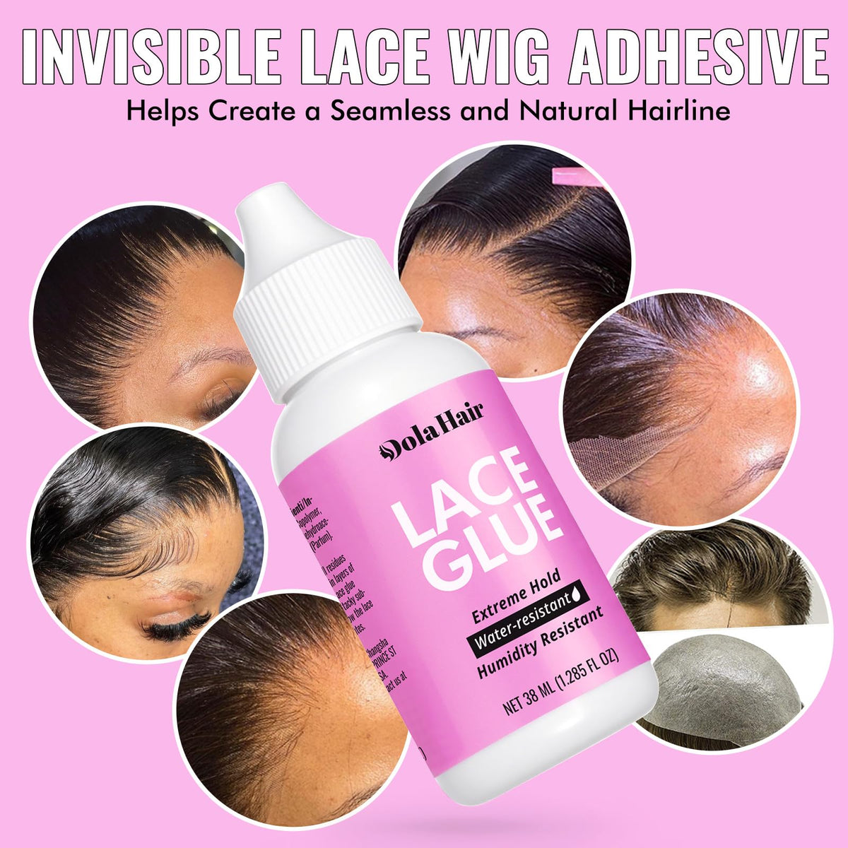 Dolahair lace glue with removal instructions