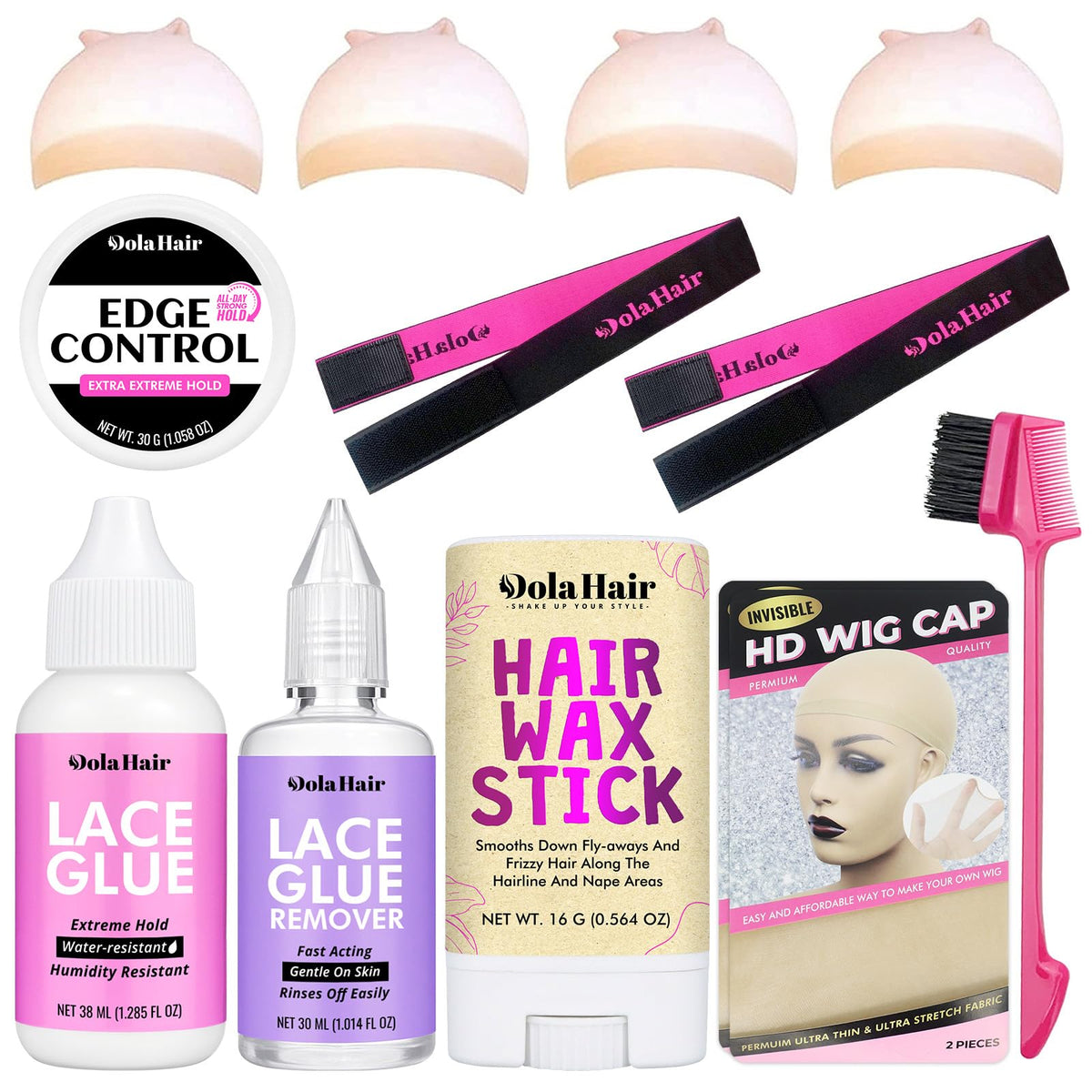 Dolahair Lace Wig Glue Kit including lace glue and remover