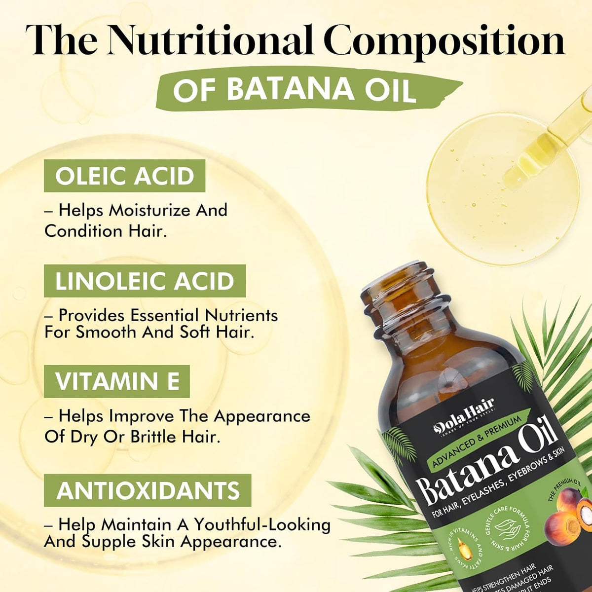 Dolahair Pure Batana Oil bottle with cap