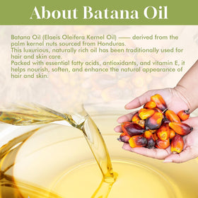 Dolahair Pure Batana Oil on a wooden surface