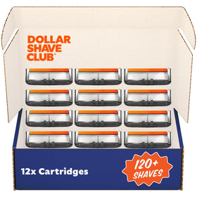 Dollar Shave Club 6 Blade Razor Refills 12 pack front view