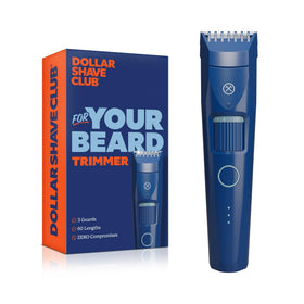 Dollar Shave Club Beard Trimmer front view with length adjustment wheel