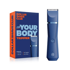 Dollar Shave Club Body Trimmer front view with ceramic blades