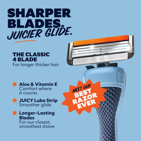 Dollar Shave Club razor handle with diamond grip