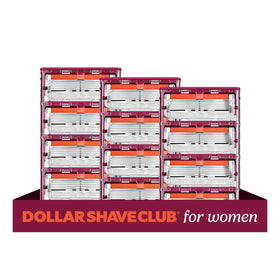 Dollar Shave Club Razor Refills for Women 12 pack front view