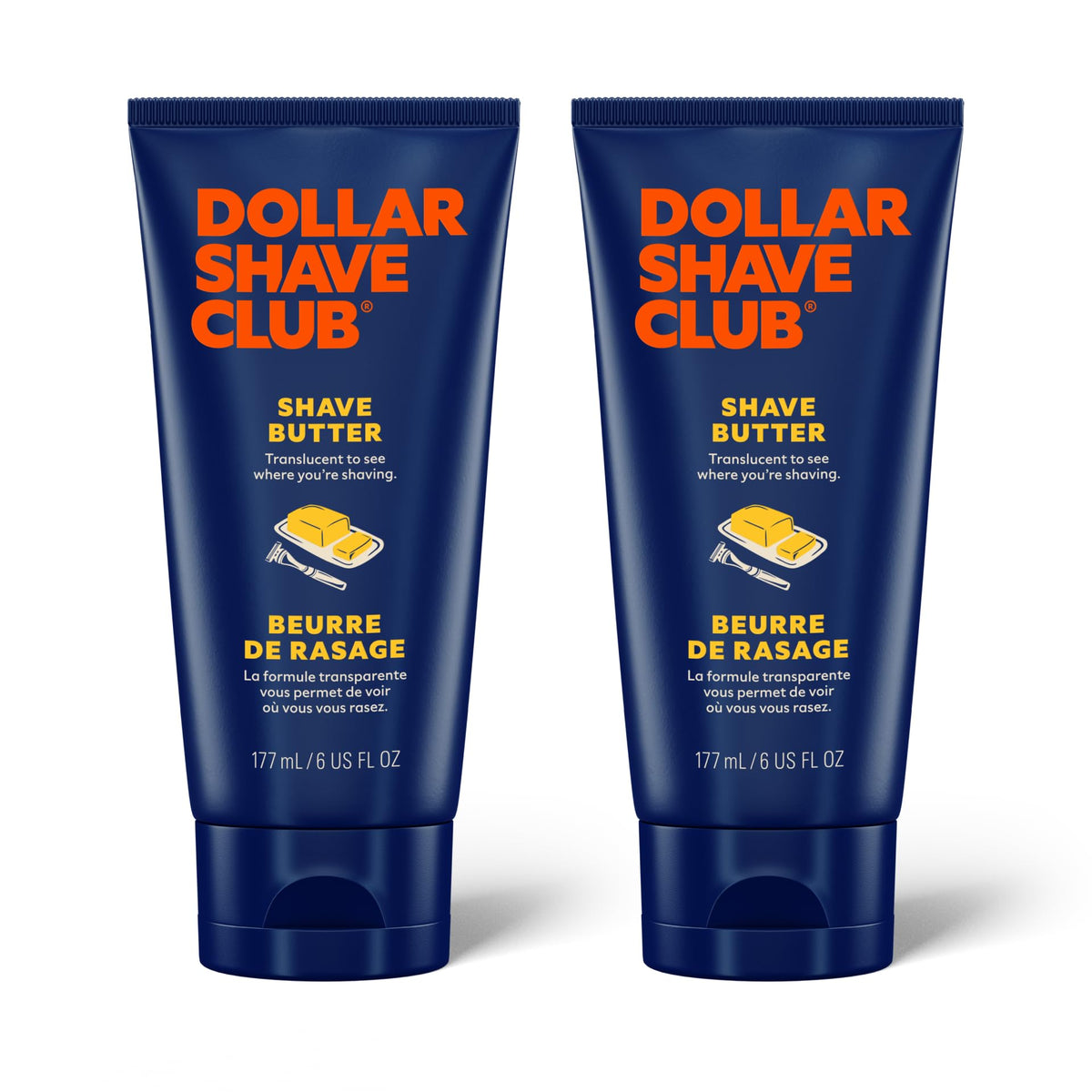 Dollar Shave Club Shave Butter 2 Pack front view