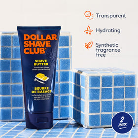 Dollar Shave Club Shave Butter 6 oz packaging details