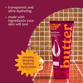 Dollar Shave Club Shave Butter packaging with Cashmere Santal scent