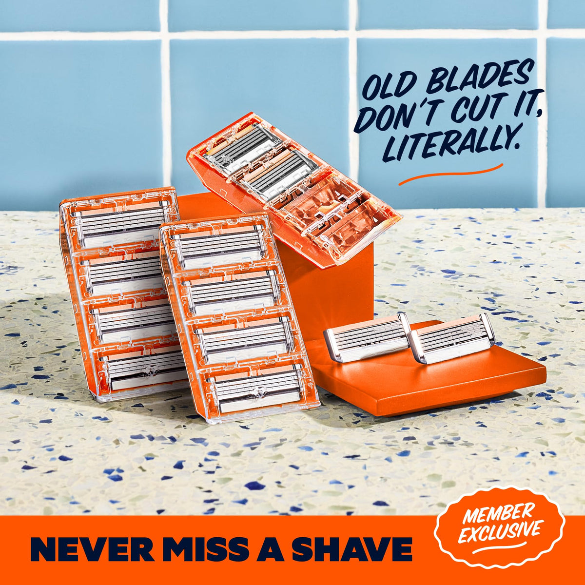 Dollar Shave Club shave set contents displayed