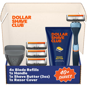 Dollar Shave Club Shave Set including handle and 4 razor refills