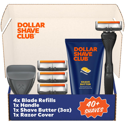 Dollar Shave Club Shave Set including handle and razor refills