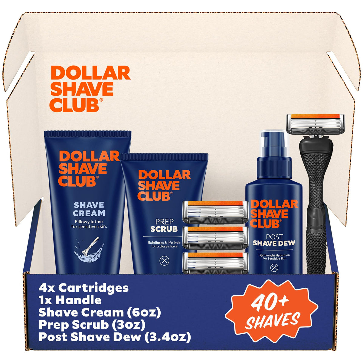 Dollar Shave Club Ultimate Shave Set including razor handle and refills