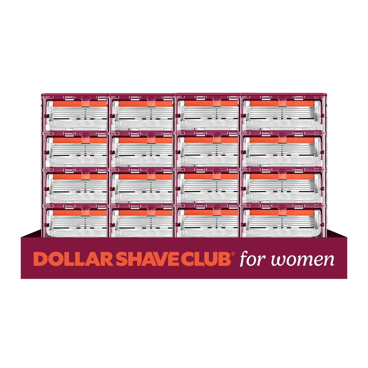 Dollar Shave Club Women's Razor Refills 16 pack front view