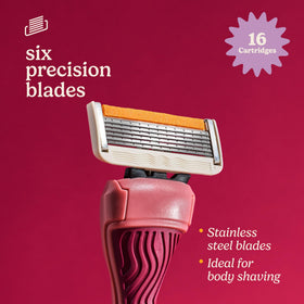 Dollar Shave Club Women's Razor with Aloe and Vitamin E strip