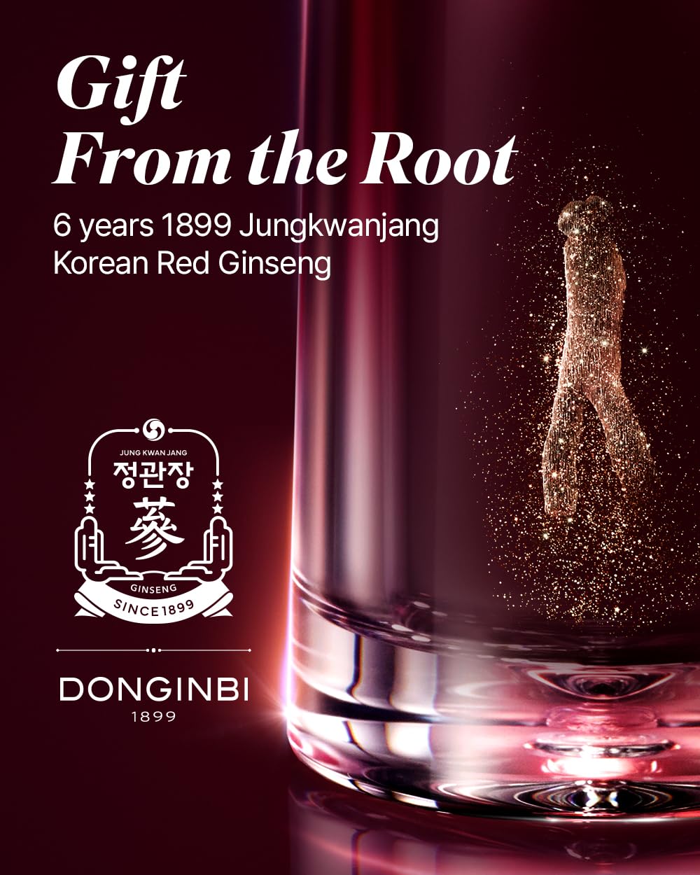 Donginbi Red Ginseng Daily Defense Essence with ginseng roots