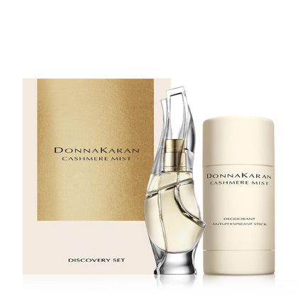 Donna Karan Cashmere Mist Discovery Duo Set front view with Eau de Parfum and Deodorant
