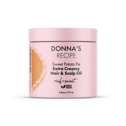 Donna's Recipe Sweet Potato Pie Hair Butter 6 oz front view