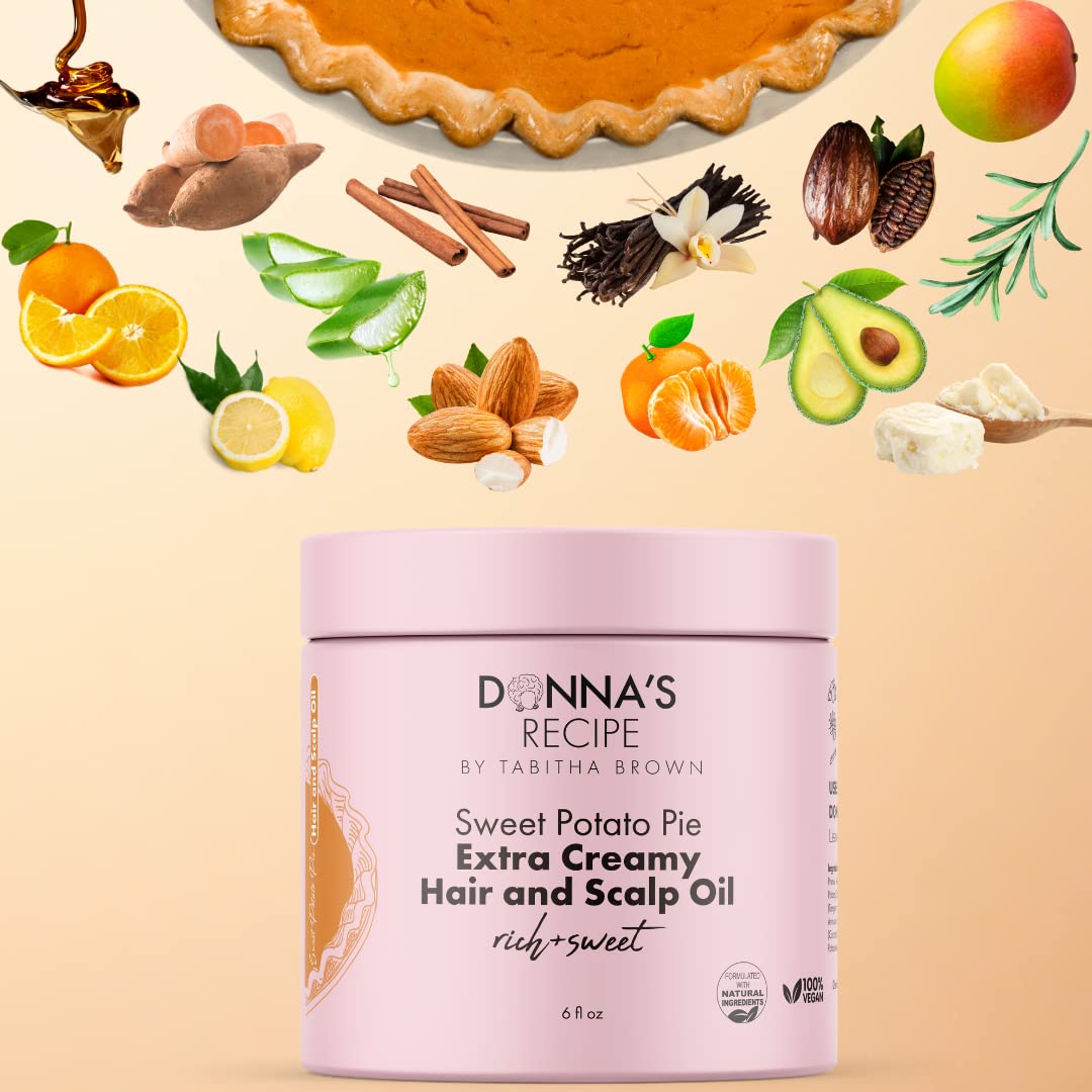 Donna's Recipe Sweet Potato Pie Hair Butter with a spoonful of sweet potato