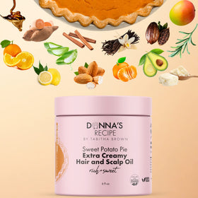 Donna's Recipe Sweet Potato Pie Hair Butter with a spoonful of sweet potato
