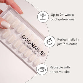 Doonails press-on nails with adhesive tabs and rosewood stick