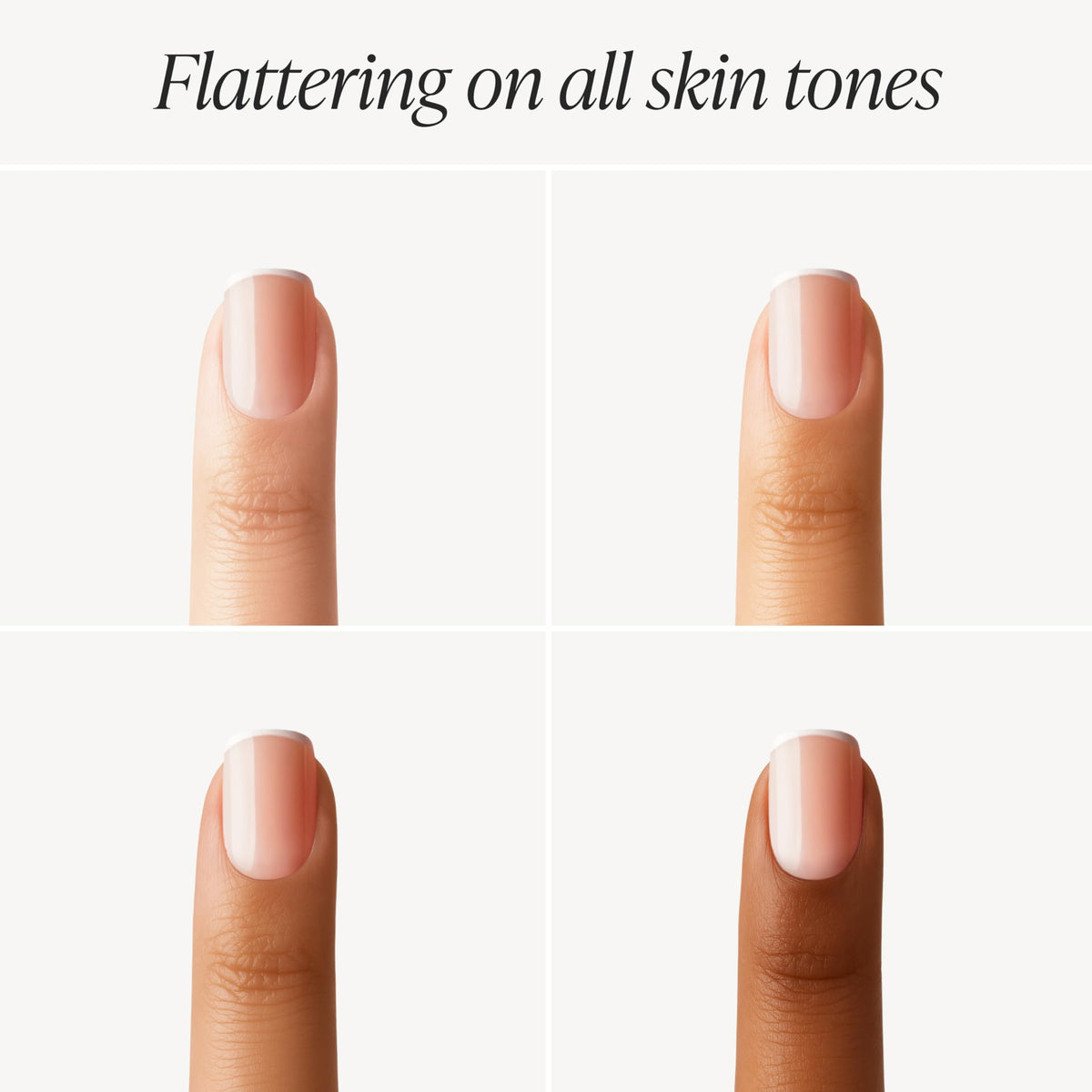 Doonails Soft Gel Press-On Nails Classic French design close-up