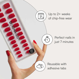 Doonails Soft Gel Press-On Nails packaging with included accessories