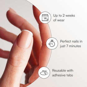 Doonails Soft Gel Press-On Nails with adhesive tabs and accessories