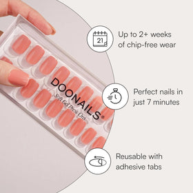 Doonails Soft Gel Press-On Nails with adhesive tabs and rosewood cuticle stick