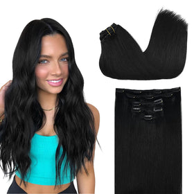 DOORES 5 piece clip-in hair extensions set in various lengths