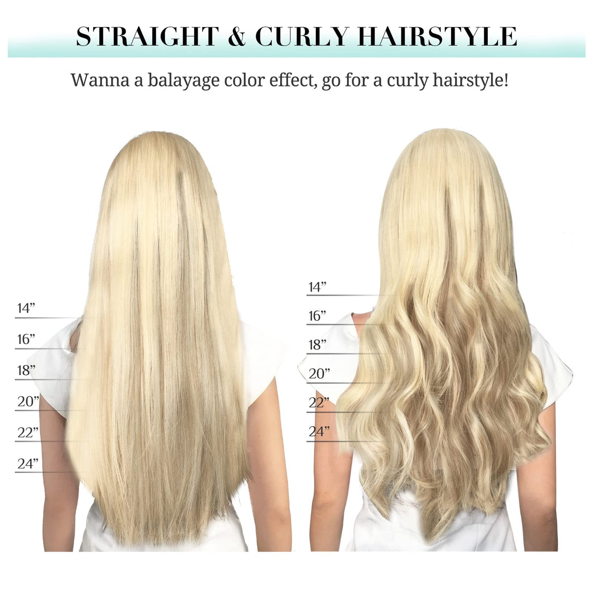 DOORES Clip in Hair Extensions 120g packaging
