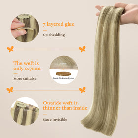 DOORES Clip in Hair Extensions 130g in various colours