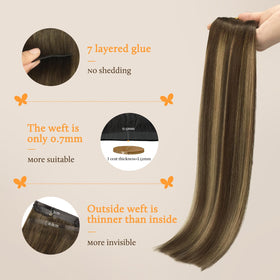 DOORES Clip in Hair Extensions 200g 20" length packaging