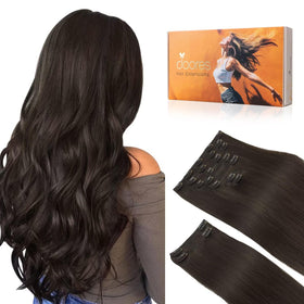 DOORES Clip in Hair Extensions 240g front view