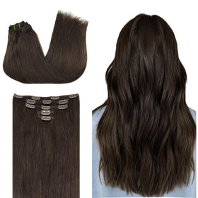 DOORES Clip in Hair Extensions 5 pieces set front view