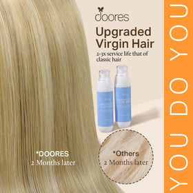 DOORES Clip in Hair Extensions close-up of clips