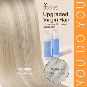 DOORES Clip in Hair Extensions displayed in various colours
