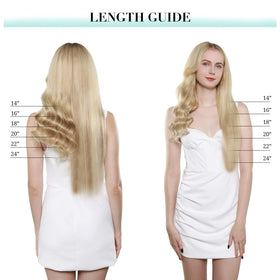 DOORES clip in hair extensions displayed on a mannequin