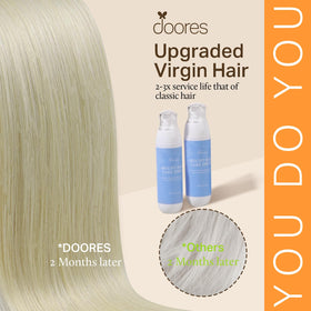 DOORES Clip in Hair Extensions in packaging