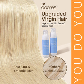 DOORES Clip in Hair Extensions in popular ombre colour
