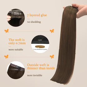 DOORES Clip in Hair Extensions installation process