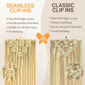 DOORES Clip in Hair Extensions installation process